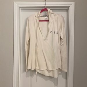 Oversized Cream PINK hoodie